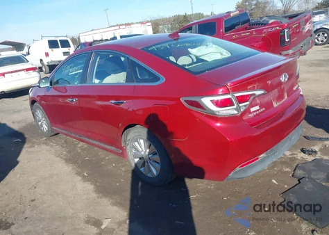2017 Hyundai Sonata Hybrid Se z USA, uszkodzony, nr VIN KMHE24L3XHA075352